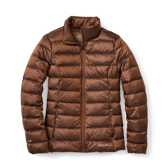 [XL]Eddie Bauer Women's Brown Cirruslite Down Puffer Jacket - Picture 2 of 9